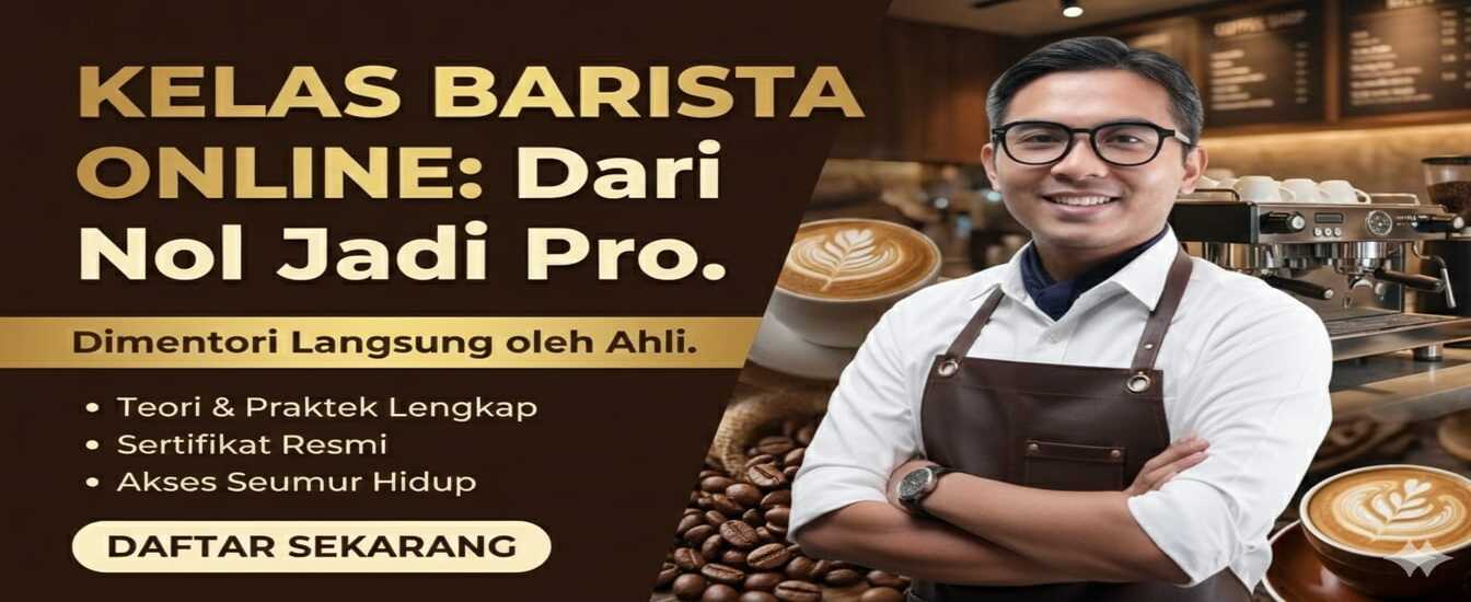 Kelas Online Barista : Dari Nol Menjadi Pro
